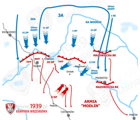 Bitwa pod Maw 1939 - mapa