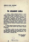 Odezwa kapitulacyjna gen. Juliusza Rmmla, dowdcy Armii "Warszawa", do obywateli stolicy z dnia 29.09.1939 