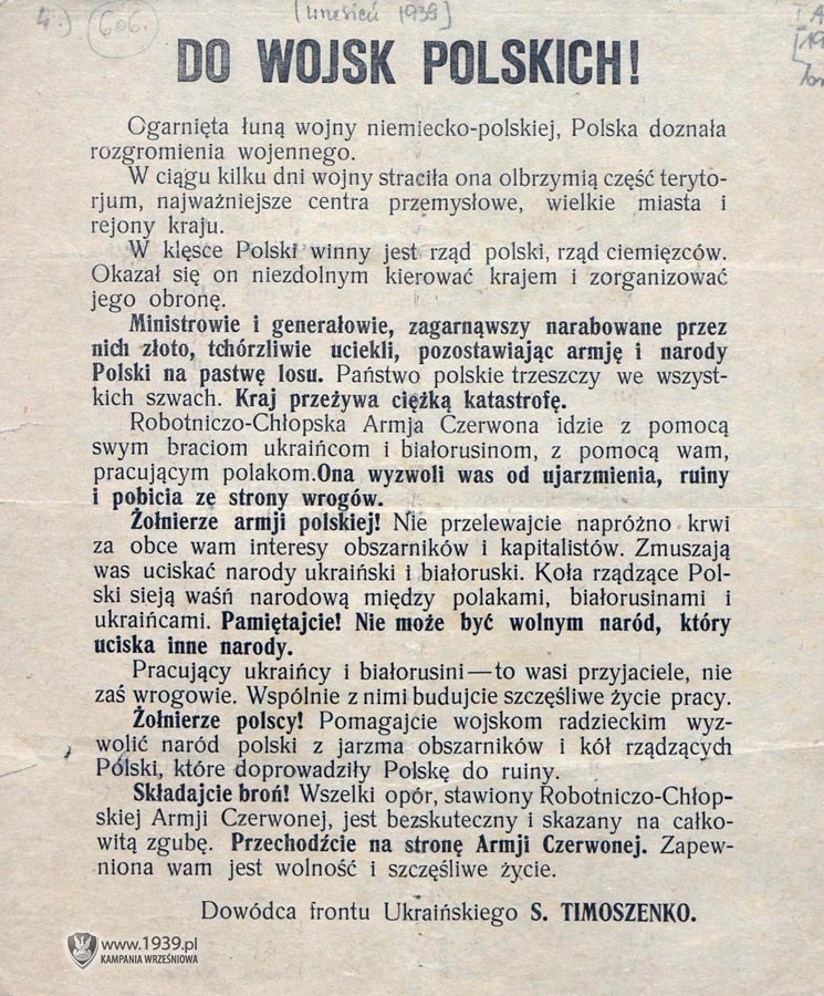 Rzeź Kresów wschodnich we wrześniu'39