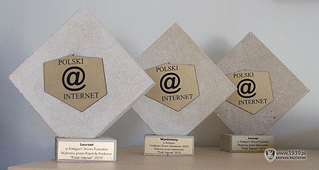 Portal Kampania Wrzeniowa 1939.pl otrzyma a trzy statuetki w konkursie Polski Internet 2010!
