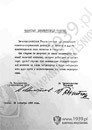 Trzeci tajny protokół z 28.09.1939 z podpisami Mołotowa i Ribbentropa dot. działań antypolskich.
