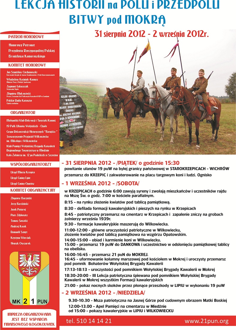Trzydniowa lekcja historii na polu bitwy pod Mokrą 2012