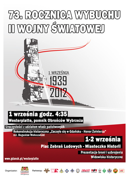 Zaczęło się w Gdańsku - Honor Żołnierza 1939-2012 - oficjalne obchody 73. rocznicy wybuchu wojny