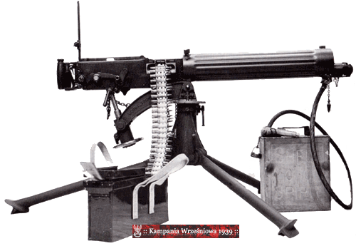 Ckm 7,92mm wz. 09 Maxim - brytyjski Vickers 