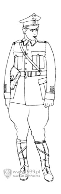 Major w mundurze służbowym. Major w mundurze służbowym.
