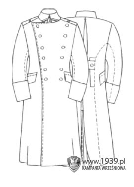 Rys. płaszcz oficerski wz. 1924