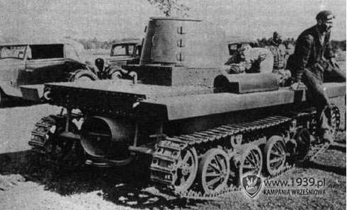 Zdjcie prototypu PZIn 130 z wyranie widoczn rub napdow