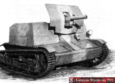 Prototyp czołgu TKD z działkiem 47mm Pocisk