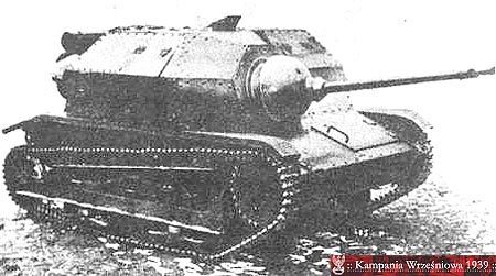 Czołg TKS wyposażony w nkm 20mm