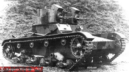 Polski Vickers E dwuwieżowy w pierwotnej wersji
